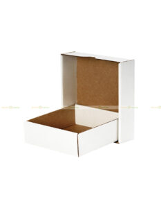 Самосборная коробка 100х100х30 мм, белая